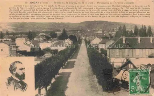 AK / Ansichtskarte Joigny Auxerre 89 Yonne Panorama Vue de la Gare Perspective de l'Avenue Gambetta