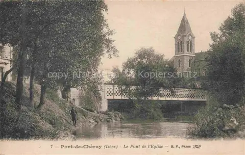 AK / Ansichtskarte Pont-de-Cheruy Vienne 38 Isere Le Pont de l'Eglise