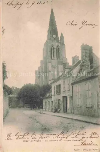 AK / Ansichtskarte Crepy-en-Valois SENLIS 60 Oise Le Clocher de l'eglise St Thomas