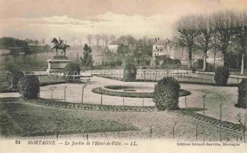 AK / Ansichtskarte Mortagne-au-Perche 61 Orne Le Jardin de l'Hotel de Ville