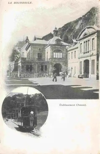AK / Ansichtskarte La Bourboule-les-Bains 63 Puy-de-Dome Etablissement Choussy Chemin de fer