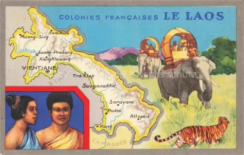 AK / Ansichtskarte Laos Colonies Francaises Vue d'ensemble