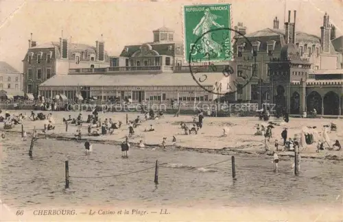 AK / Ansichtskarte CHERBOURG-Octeville 50 Manche Le Casino et la Plage
