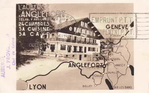 AK / Ansichtskarte Anglefort BELLEY 01 Ain Auberge d'Angelfort
