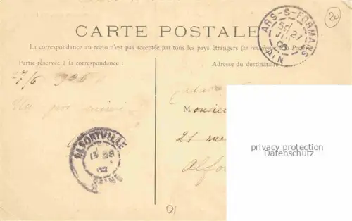 AK / Ansichtskarte Ars-sur-Formans Bourg-en-Bresse 01 Ain Vue generale