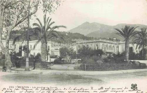 AK / Ansichtskarte MENTON 06 Alpes-Maritimes Les Jardins du Carrei