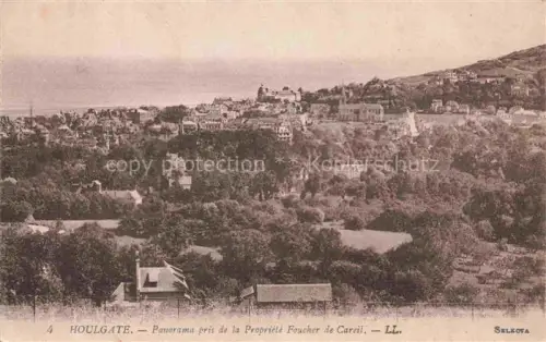 AK / Ansichtskarte HOULGATE Lisieux 14 Calvados Panorama pris de la Propriete Foucher de Careil