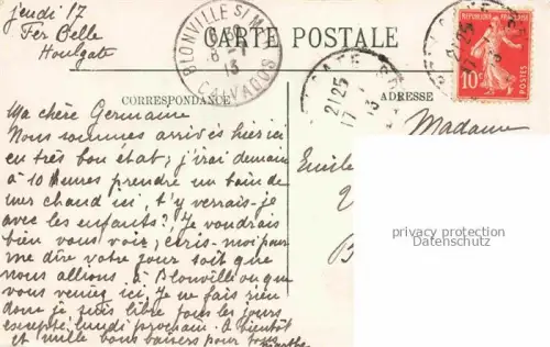 AK / Ansichtskarte HOULGATE Lisieux 14 Calvados Panorama pris de la Propriete Foucher de Careil