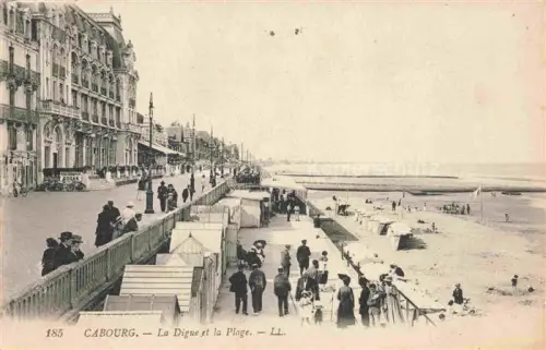 AK / Ansichtskarte CABOURG 14 Calvados La Digue et la Plage