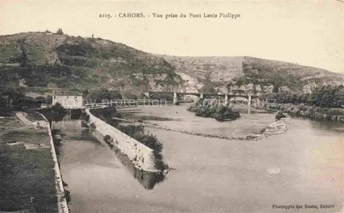AK / Ansichtskarte Cahors-en-Quercy 46 Lot Vue prise du Pont Louis Philippe