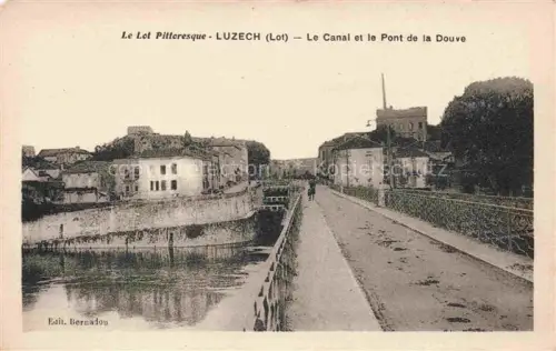 AK / Ansichtskarte Luzech Cahors 46 Lot Le Canal et le Pont de la Douve