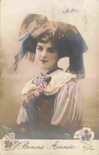 AK / Ansichtskarte Foto Fauvette Nr. 1083 Bonne Annee Frau 