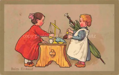 AK / Ansichtskarte Verlag Meissner & Buch Litho Nr. 1942 Beim Einkaufen Kinder