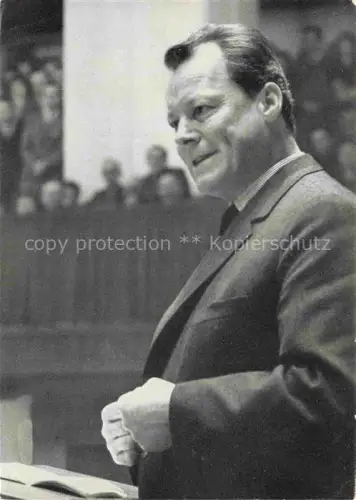 AK / Ansichtskarte BRANDT Willy (1913-1992) Politik Deutschland SPD Regierender Buergermeister Berlin 