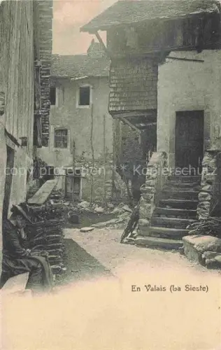 AK / Ansichtskarte Valais Wallis Kanton VS La Sieste