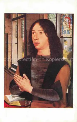 AK / Ansichtskarte Bruges  BRUGGE Belgie Portrait de Martin van Nieuwenhove Hans Memlinc Kuenstlerkarte