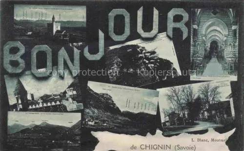 AK / Ansichtskarte Chignin CHAMBERY 73 Savoie Bonjour de la ville vues d'ensemble