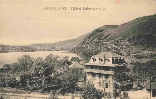 AK / Ansichtskarte Aiguebelette-le-Lac de Saint-Alban-de-Montbel CHAMBERY 73 Savoie Hôtel Bellevue vue sur le lac