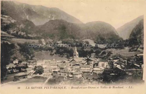 AK / Ansichtskarte Beaufort-sur-Doron Albertville 73 Savoie Vue générale et Vallée de Roselend