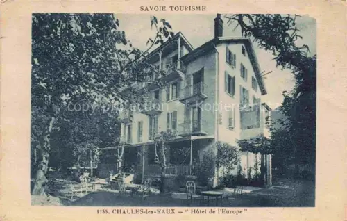 AK / Ansichtskarte Challes-les-Eaux CHAMBERY 73 Savoie Hôtel de l'Europe