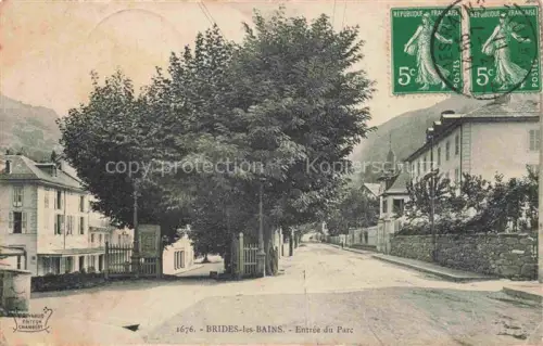 AK / Ansichtskarte Brides-les-Bains Albertville 73 Savoie Entrée du parc