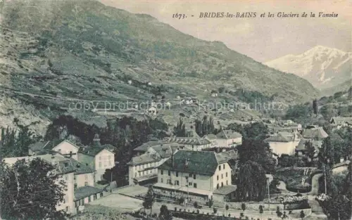 AK / Ansichtskarte Brides-les-Bains Albertville 73 Savoie Vue générale et les glaciers de la Vanoise Alpes