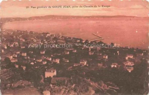 AK / Ansichtskarte Golfe-Juan Vallauris 06 Alpes-Maritimes Vue generale prise du Chemin de la Rampe