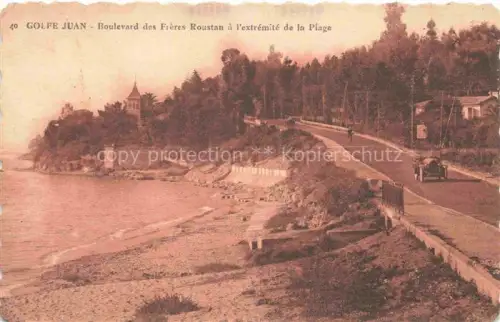 AK / Ansichtskarte Golfe-Juan Vallauris 06 Alpes-Maritimes Boulevard des Freres Roustan a l'extremite de la Plage