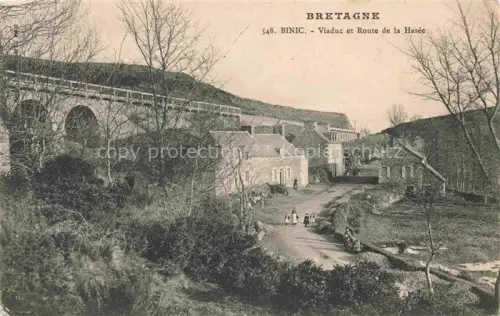 AK / Ansichtskarte Binic Saint-Brieuc 22 Cotes d Armor Viaduc et Route de la Hasee