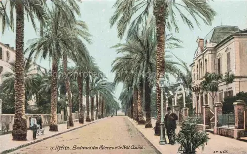 AK / Ansichtskarte HYERES-les-Palmiers HYERES-les-Salins 83 Var Boulevard des Palmiers et le Petit Casino