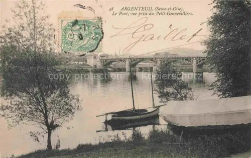 AK / Ansichtskarte Argenteuil 95 Val-d Oise Le Pont vue prise du Petit Grennevilliers