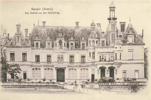 AK / Ansichtskarte Soupir Soissons 02 Aisne Das Schloss vor der Zerstoerung