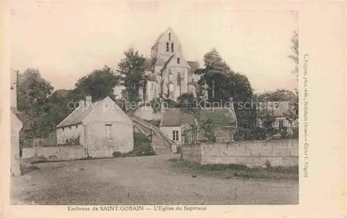 AK / Ansichtskarte Saint-Gobain St-Gobain Laon 02 Aisne Eglise de Septvaux