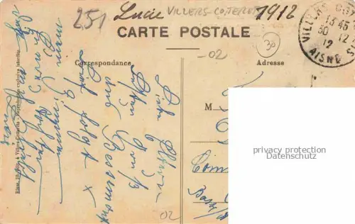 AK / Ansichtskarte Villers-Cotterets SOIssONS 02 Aisne Vue d'ensemble