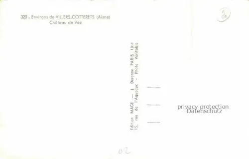 AK / Ansichtskarte Villers-Cotterets SOIssONS 02 Aisne Chateau de Vez