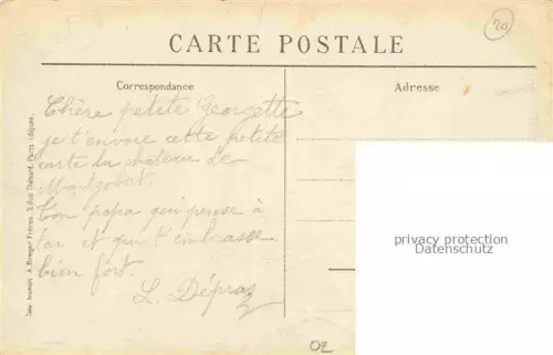 AK / Ansichtskarte Montgobert Soissons 02 Aisne Chateau de Montgobert La Cour d'honneur