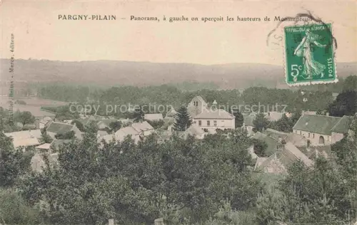 AK / Ansichtskarte Pargny-Pilain Pargny-Filain Soissons 02 Aisne Panorama a gauche en apercoit les hauteurs de Monampteuil
