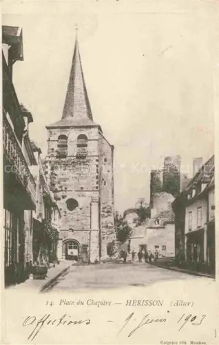 AK / Ansichtskarte Herisson Montlucon 03 Allier Place du Chapitre