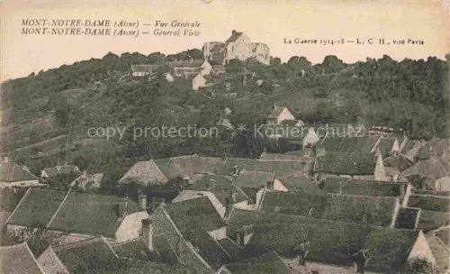 AK / Ansichtskarte Mont-Notre-Dame Soissons 02 Aisne Vue generale