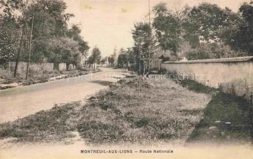 AK / Ansichtskarte Montreuil-aux-Lions Chateau-Thierry 02 Aisne Route Nationale