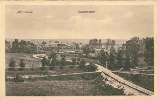 AK / Ansichtskarte Menneville LAON 02 Aisne Panorama