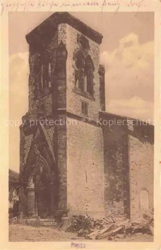 AK / Ansichtskarte Pancy-Courtecon LAON 02 Aisne Zerstoerte Kirche in WK1