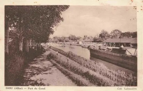 AK / Ansichtskarte Diou Moulins 03 Allier Port du Canal