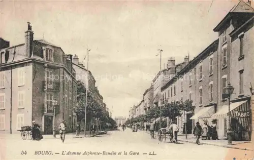 AK / Ansichtskarte BOURG -EN BREssE 01 Ain Avenue Alphonse Baudin et la Gare