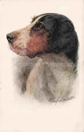 AK / Ansichtskarte HUNDE dogs chiens-- Portraet 