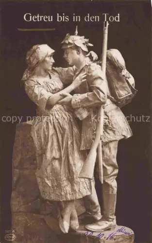 AK / Ansichtskarte Foto Amag Nr. 861/4 Getreut bis in den Tod 