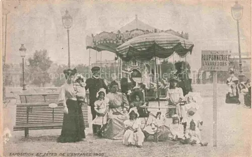 AK / Ansichtskarte Karussell Kirmes Exposition Fetes de l Enfance 