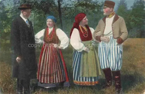 AK / Ansichtskarte Trachten Polen Typen Friedliche Eroberung 