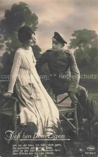 AK / Ansichtskarte Foto Amag Nr. 62784/3 Frau Soldat Ich bin dein Eigen