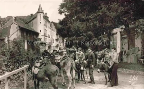 AK / Ansichtskarte Esel Donkey Ane Burro Asno Asino-- La Bourboule Les petis Anes